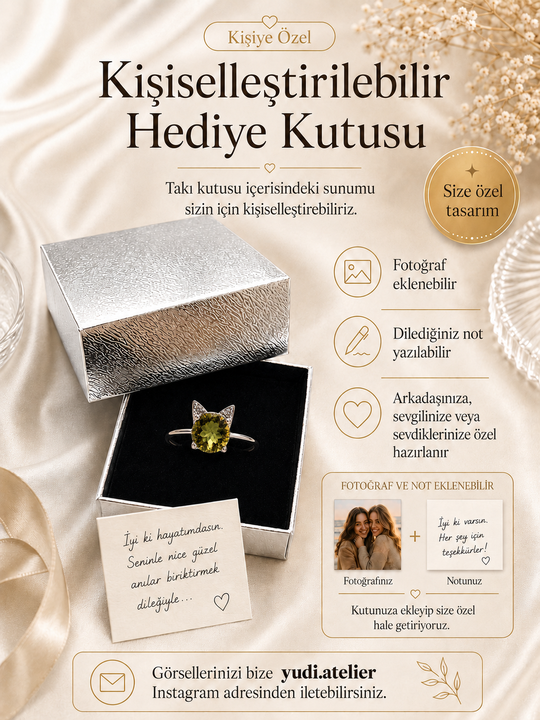 925 Ayar Gümüş Zultanit Işıltılı Kedi Yüzük | Sevgiliye Anneye Hediye | Renk Değiştiren Sultan Taşı